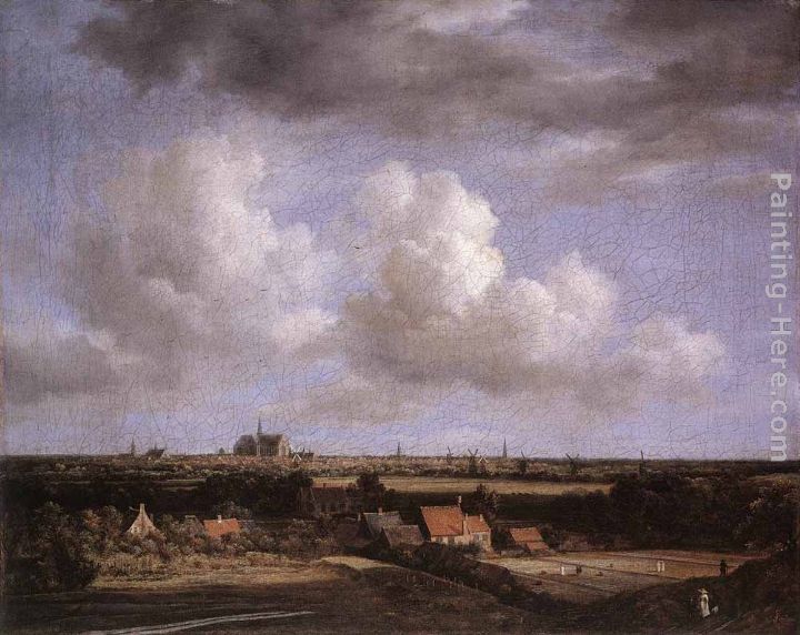 Landscape with a View of Haarlem painting - Jacob van Ruisdael Landscape with a View of Haarlem art painting